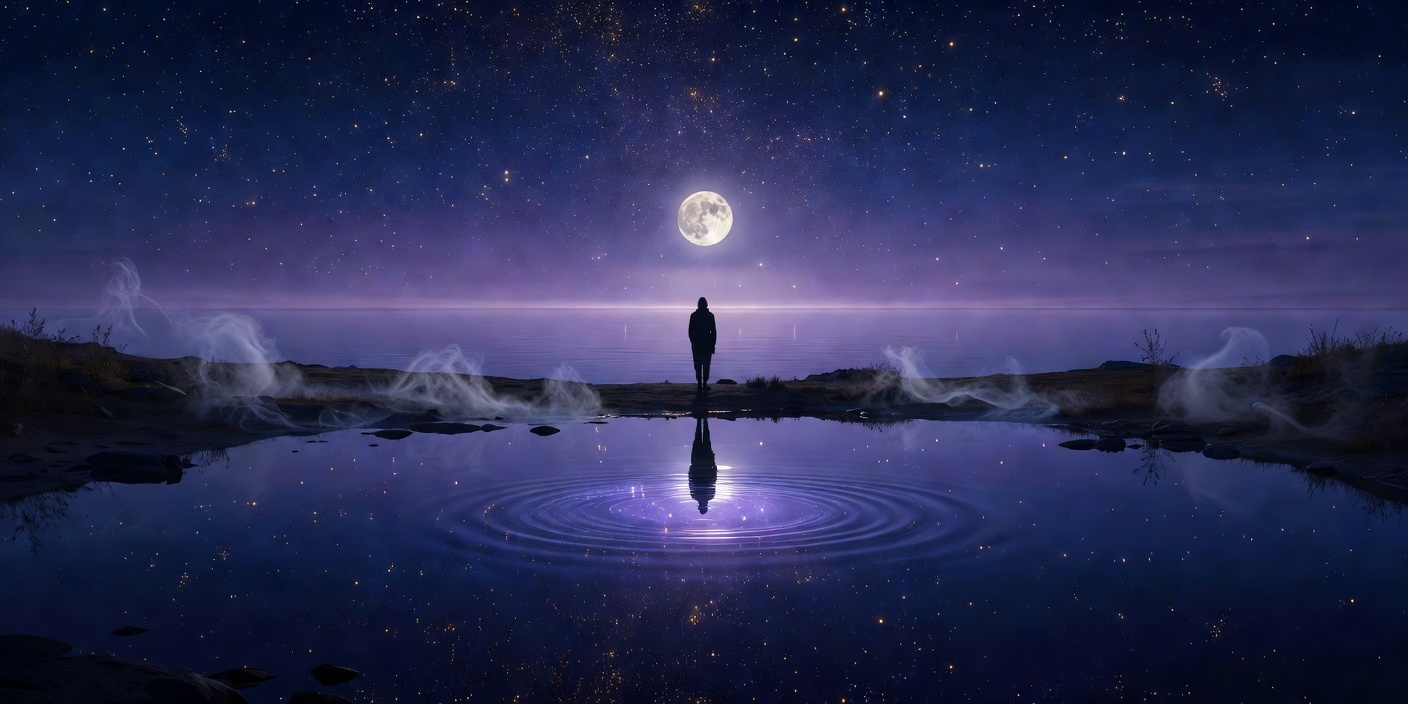 Atmospheric illustration representing water in a dream